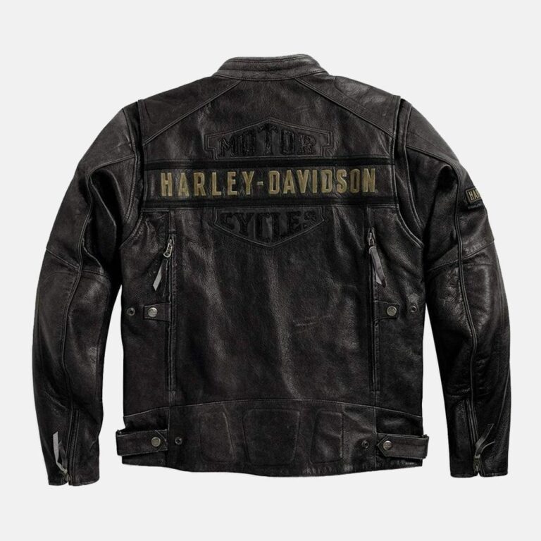 Harley Davidson Jacket Motorcycle Vintage Jacket Black Leather Jacket