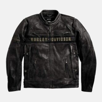 Harley Davidson Jacket Motorcycle Vintage Jacket Black Leather Jacket