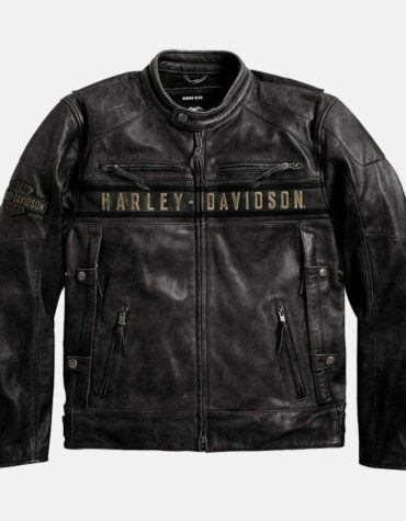 Harley Davidson Jacket Motorcycle Vintage Jacket Black Leather Jacket