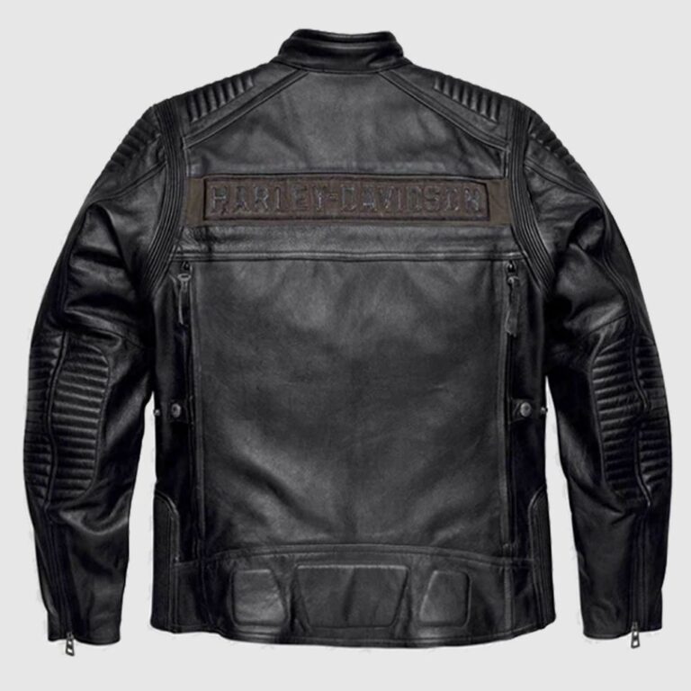 Harley Davidson Mens Asylum Leather Motorcycle Jacket