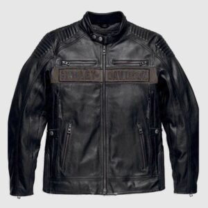 Harley Davidson Mens Asylum Leather Motorcycle Jacket