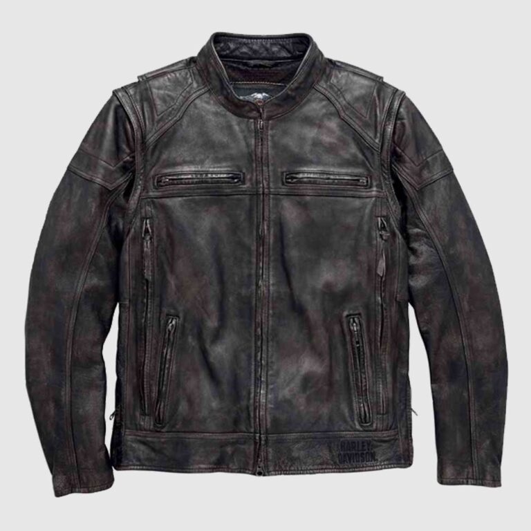 Harley-Davidson Men’s Dauntless Convertible Leather Jacket