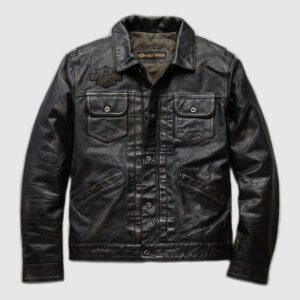 Harley-Davidson Men’s Digger Slim Fit Leather Jacket