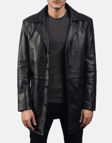 Classmith Black Leather Coat