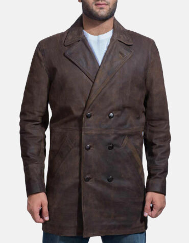 Half Life Brown Leather Coat