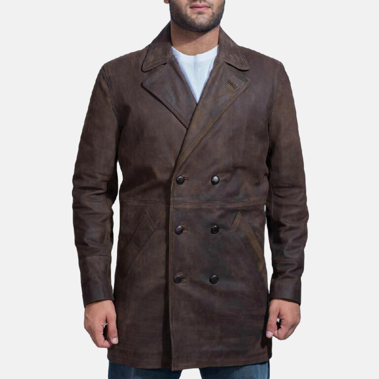 Half Life Brown Leather Coat