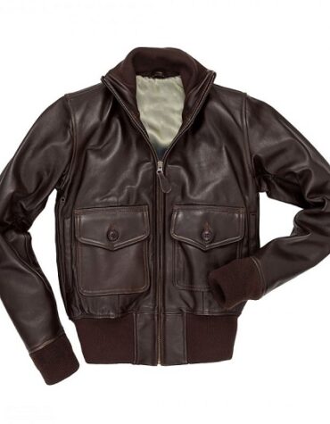 Men’s Navy Amelia Flight Leather Jacket