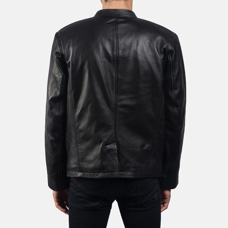 Ray Cutler Black Leather Blazer