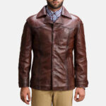 Vincent Alley Brown Leather Jacket - Timeless Men's Fashion