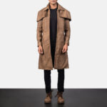 Classic Brown Leather Duster - Timeless Men's Long Coat
