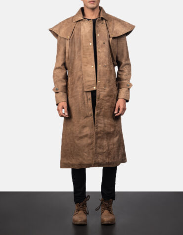 Maverick Brown Leather Duster