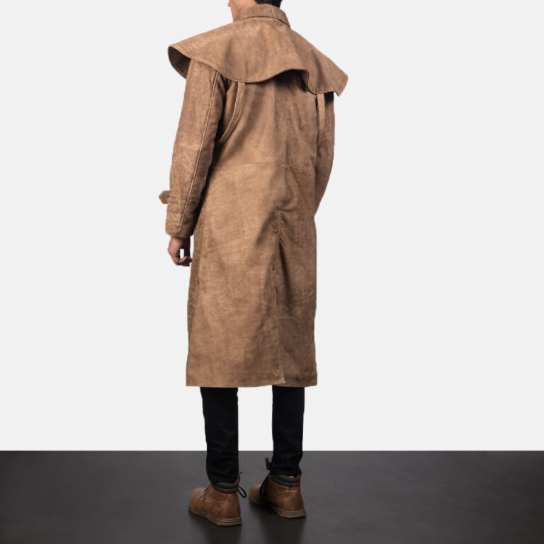 Maverick Brown Leather Duster