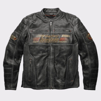 Men’s Harley Davidson Classic Motorcycle Leather Jacket