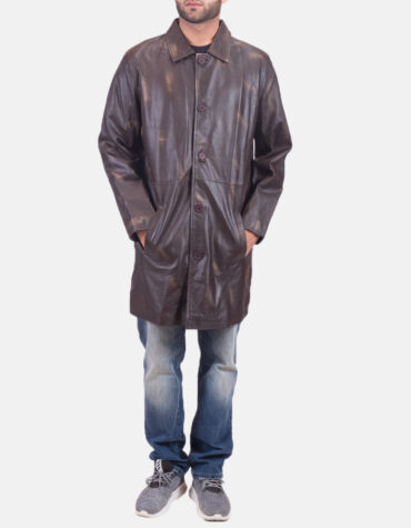 Classmith Brown Leather Coat