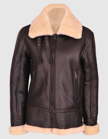 Women B3 Aviator Shearling Leather Jacket