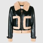 Women's Black Bomber Leather Jacket