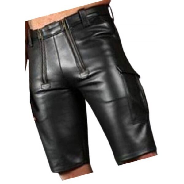 Leather Shorts Men Mready