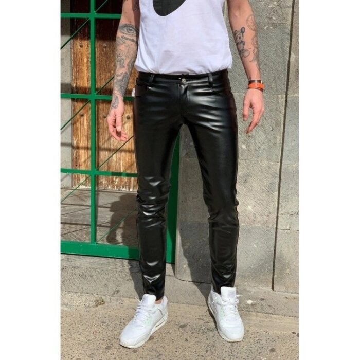 black leather pants mens for winters