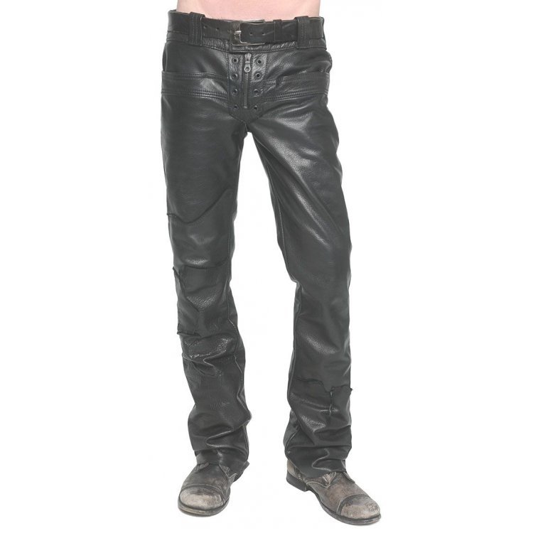 Unique Edginess: Men's Custom Made Junker Designs Black Leather Pants ...