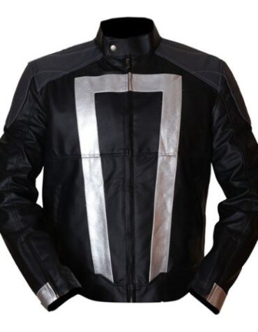 Agents Of Shield Black & Grey Faux Leather Jacket