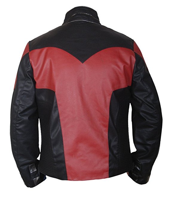 Ant Man Red & Black Faux Leather Jacket