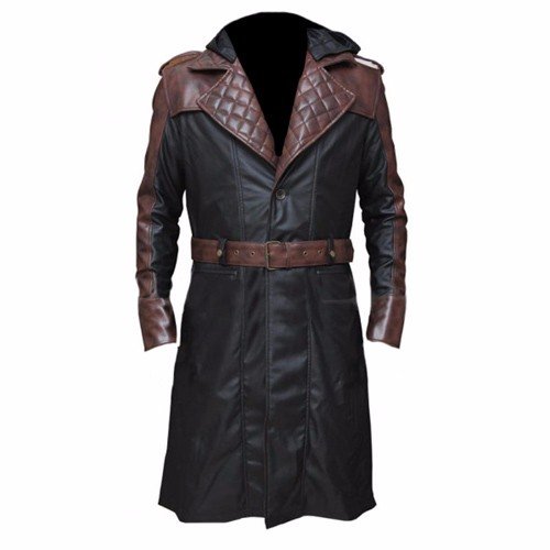 Jacob Frye’s Brown trench Genuine Real Leather Coat from Assassins ...