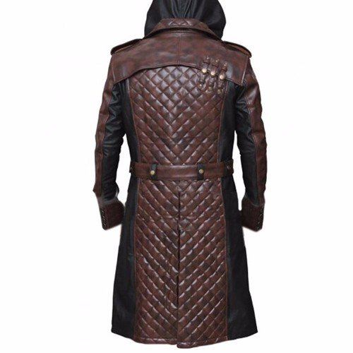 Jacob Frye’s Brown trench Genuine Real Leather Coat from Assassins ...