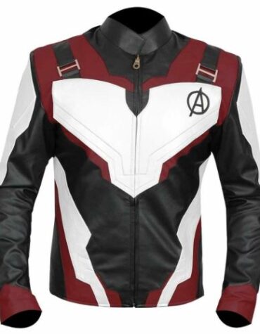 Avengers Endgame Quantum Realm Genuine Real Leather Jacket Burgundy