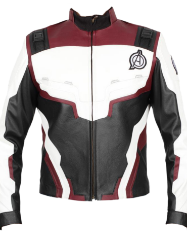 Avengers Endgame Quantum Realm Faux Leather Jacket Burgundy