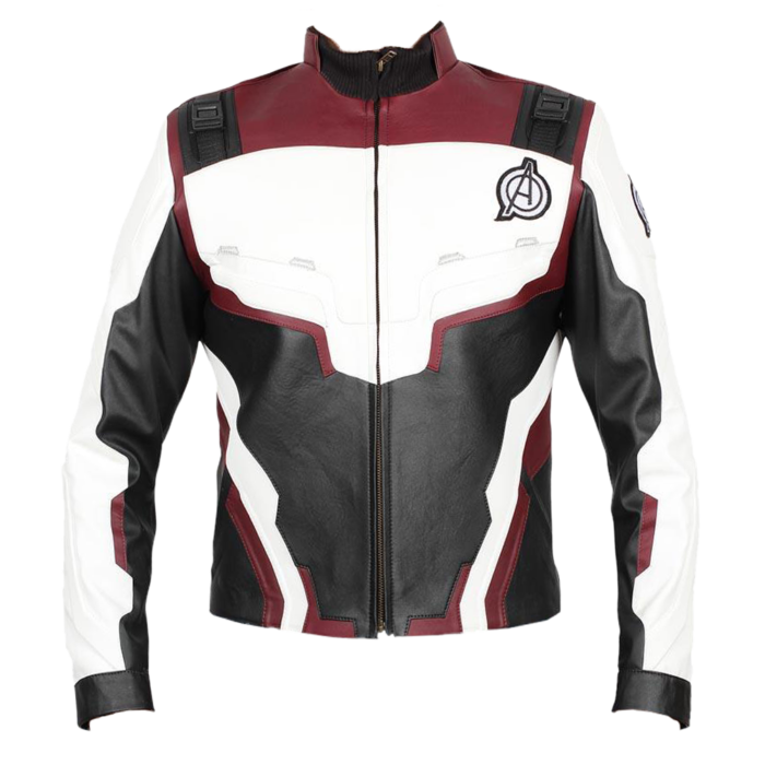 Avengers Endgame Quantum Realm Faux Leather Jacket Burgundy