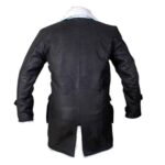 Bane Coat Black Faux Leather Coat Faux Shearling Batman