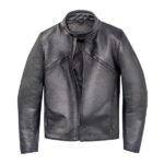 Black Men's Real Quality Motorbike Leather Jacket