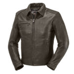 RideBrown Men's Brown Motorcycle Leather Jacket