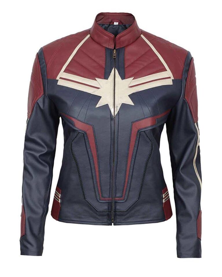 Avengers Endgame Captain Marvel Faux Leather Jacket