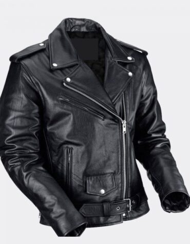 Classic Leather Motorcycle Jacket Motorbike Jacket For Men