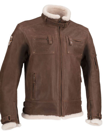 Fur Collar Patriot Leather Jacket