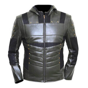 Green Arrow Season 6 Hoodie Faux Leather Jacket