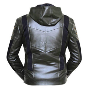 Green Arrow Season 6 Hoodie Faux Leather Jacket