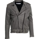 EleganceCraft Men's Lapel Collar Style Leather Jacket