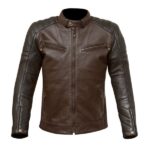 ChaseGear Men's Brown Chase Motorbike Leather Jacket