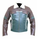 StyleLux Men's Fashion Leather Jacket with Soft Fur Collar