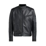 "SwiftRise: Men's Riser Motorbike Leather Jacket"