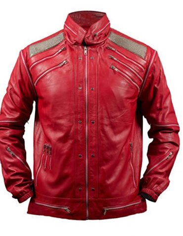 Michael Jackson Beat It Faux Red Leather Jacket