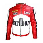 Rare Marlboro Man Formula Racing McQueen Leather Jacket - Indian Motorcycle Edition