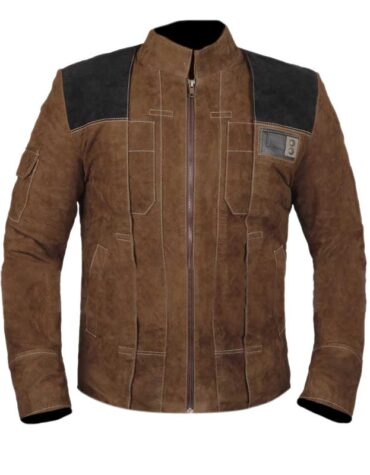 SOLO A Star Wars Story Light Brown Genuine Suede Leather Jacket
