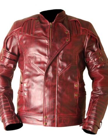 Star Lord Guardians Of The Galaxy Vol 2 Waxed Faux Leather Jacket