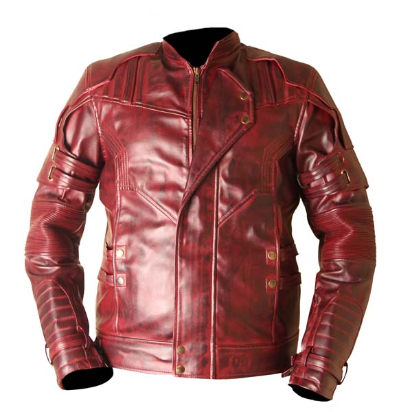 Star Lord Guardians Of The Galaxy Vol 2 Waxed Faux Leather Jacket - Mready