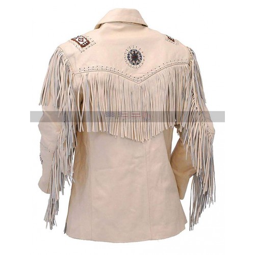 Women Fringe Leather Jacket | Cowgirl jacket