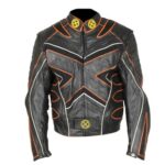 X-Men 2 United Black Biker Genuine Real Leather Jacket - Movie-Inspired