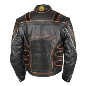 X Men 2 United Black Biker Genuine Real Leather Jacket